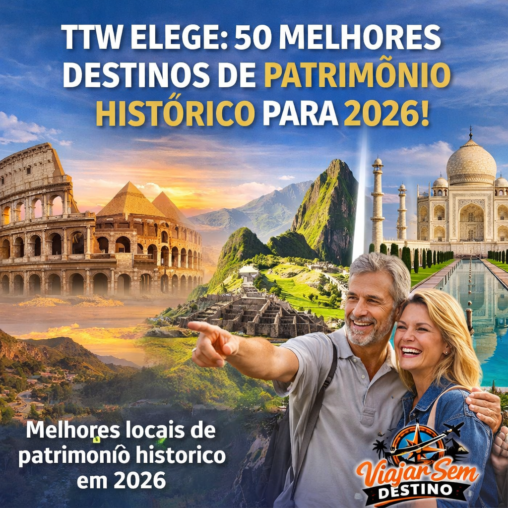 TTW elege 50 melhores destinos de patrimônio histórico para 2026